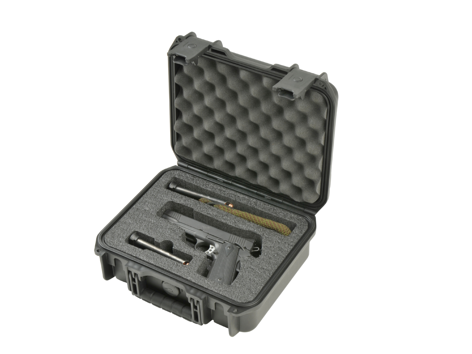 SKB iSeries 1209-4 Waterproof Case - Black - Single Pistol Inlay - Image 2